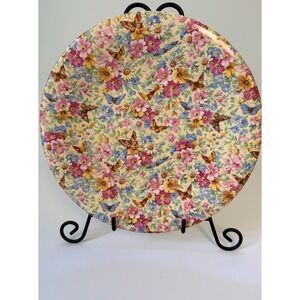 Vintage 30s Wade Heath England Butterfly Chintz Decorative Plate 9" Grandmacore